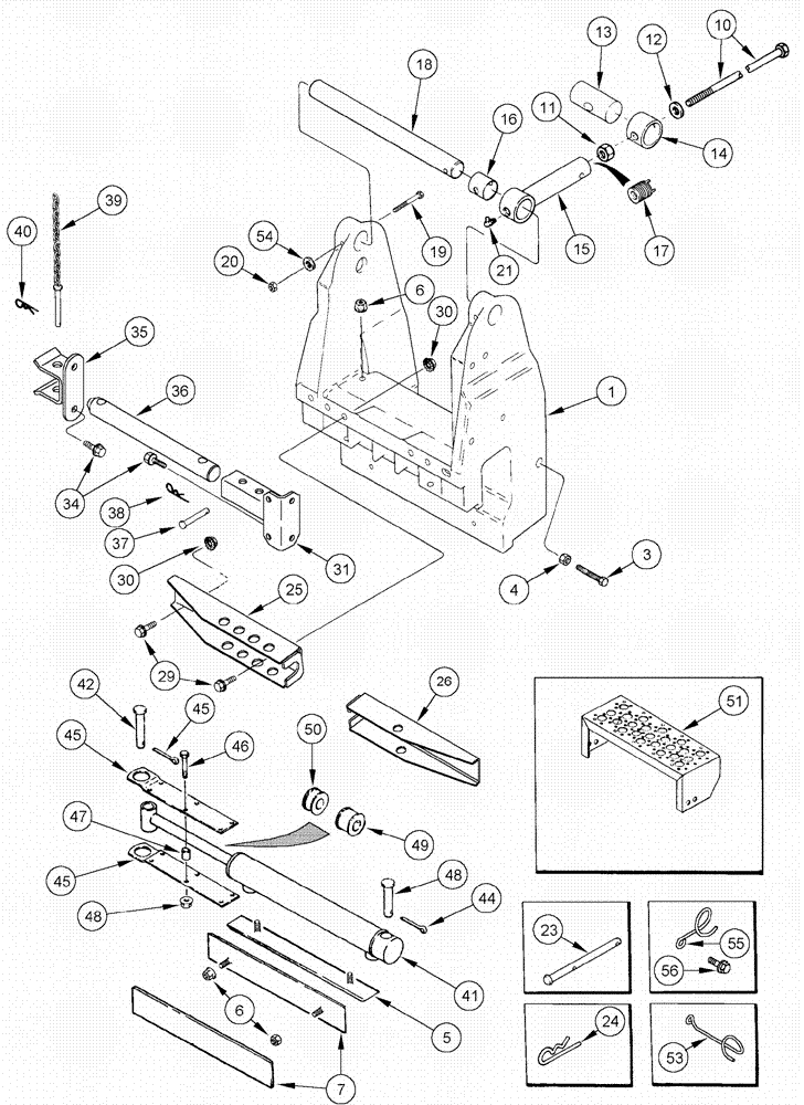 Схема запчастей Case IH 620 - (09A-32) - DRUM SUPPORT ASSEMBLY - 6 ROW WIDE AND 4 ROW WIDE (13) - PICKING SYSTEM