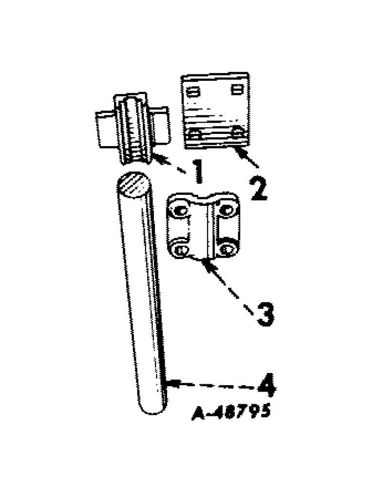 Схема запчастей Case IH 21 - (A-12) - ROLLING COLTER SHANK AND CLAMP, BUILT 1962 AND SINCE 