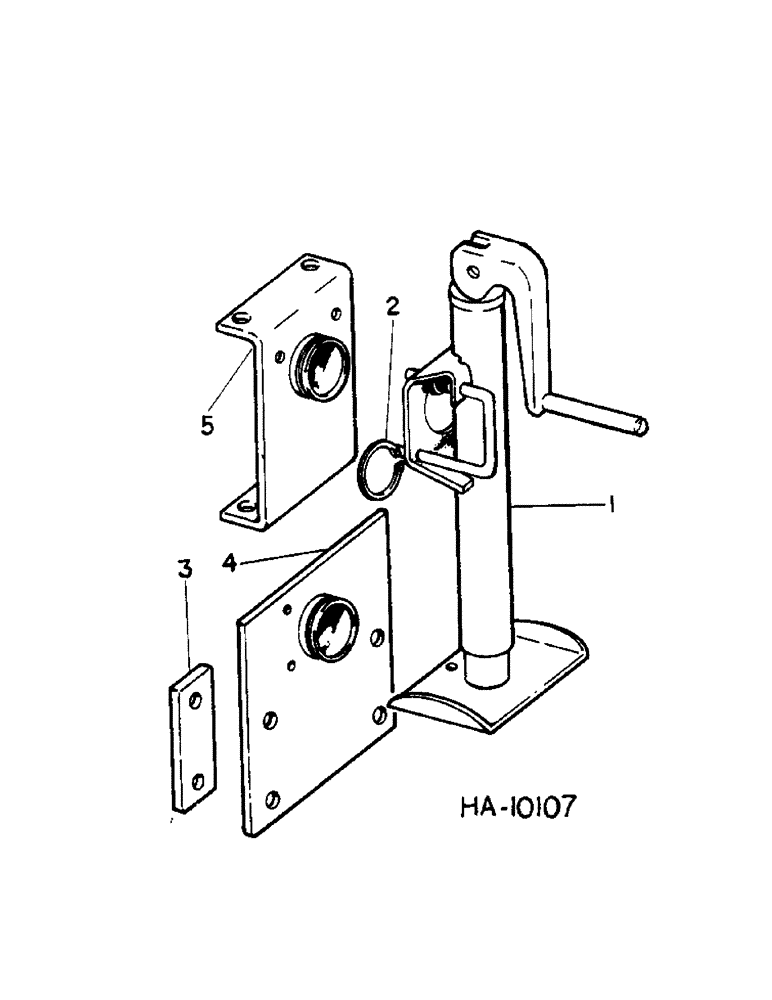 Схема запчастей Case IH 55 - (F-15[A]) - HITCH JACK 