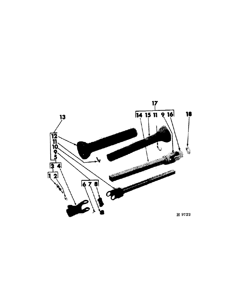 Схема запчастей Case IH 102 - (C-10) - FRONT UNIVERSAL JOINT, 540 RPM, HAYES STEEL 