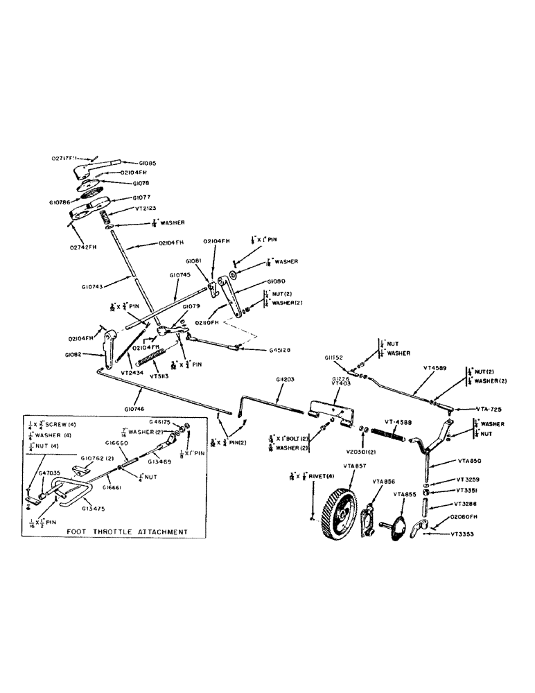 Схема запчастей Case IH 300-SERIES - (026) - SPARK IGNITION ENGINES, GOVERNOR AND THROTTLE CONTROL LINKAGE (03) - FUEL SYSTEM