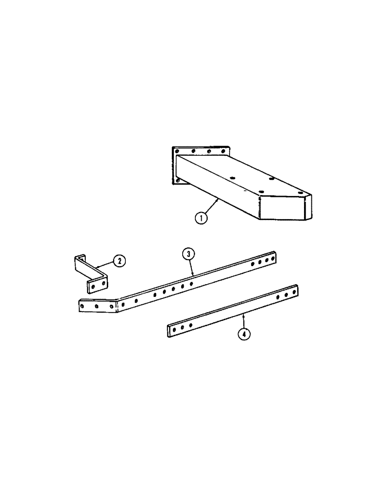 Схема запчастей Case IH JTA-SERIES - (20) - FRAME EXTENSION AND BEAMS, TO CONVERT 4 BTM. TO 5 BTM. AND 5 BTM. 6 BTM., 14 INCHES 