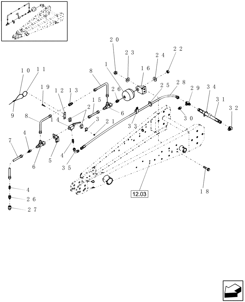 Схема запчастей Case IH RB454 - (11.30) - SAFETY BRAKE (11) - WHEELS