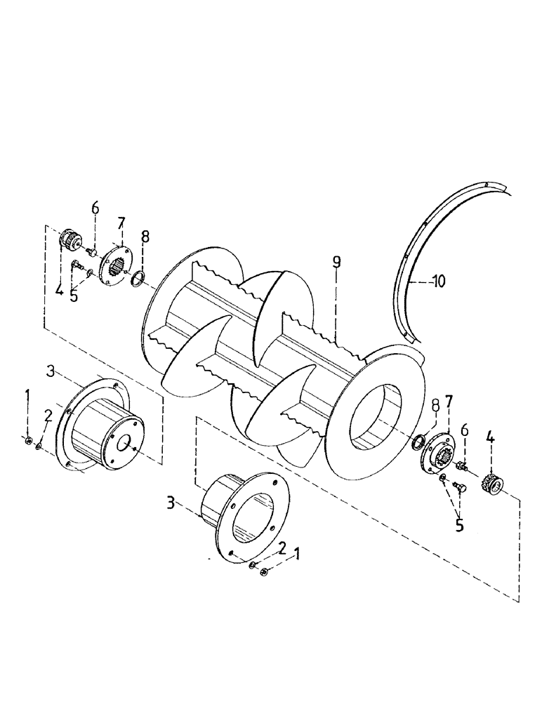 Схема запчастей Case IH 7700 - (G01-12) - LEG BASE CUTTER, HYDRAULIC MOTORS Leg Base Cutter