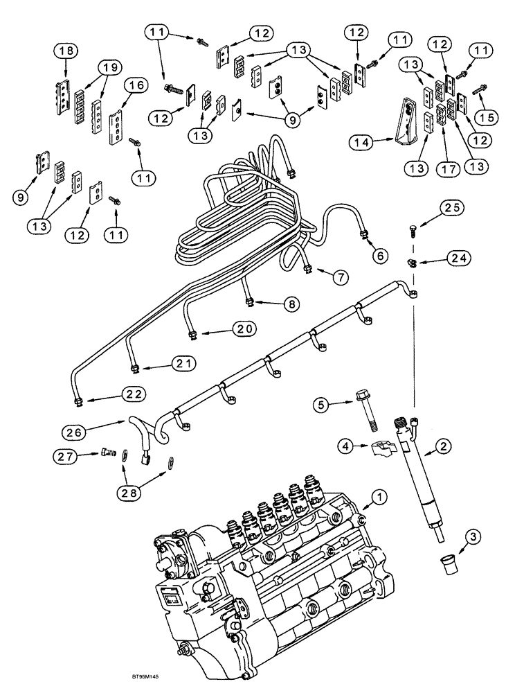 Схема запчастей Case IH SPX4260 - (072) - FUEL INJECTION SYSTEM (10) - ENGINE