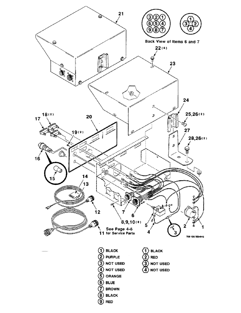Схема запчастей Case IH 8455 - (4-04) - ELECTRICAL CONTROL BOX AND CABLE ASSEMBLIES (06) - ELECTRICAL