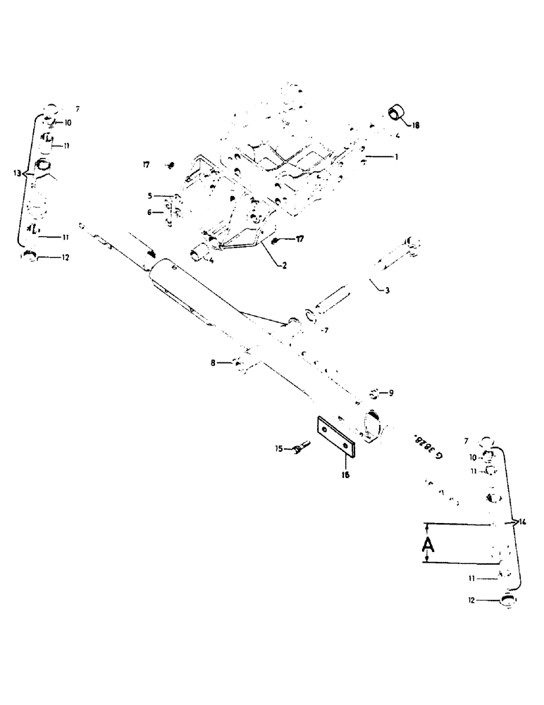 Схема запчастей Case IH 553 - (194) - FRONT AXLE, ADJUSTABLE (06) - POWER TRAIN