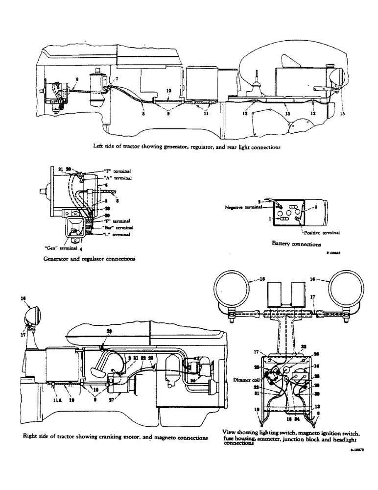 Схема запчастей Case IH FARMALL C - (090) - ELECTRICAL SYSTEM, LIGHTING AND STARTING, MAGNETO IGNITION, SPECIAL (06) - ELECTRICAL SYSTEMS