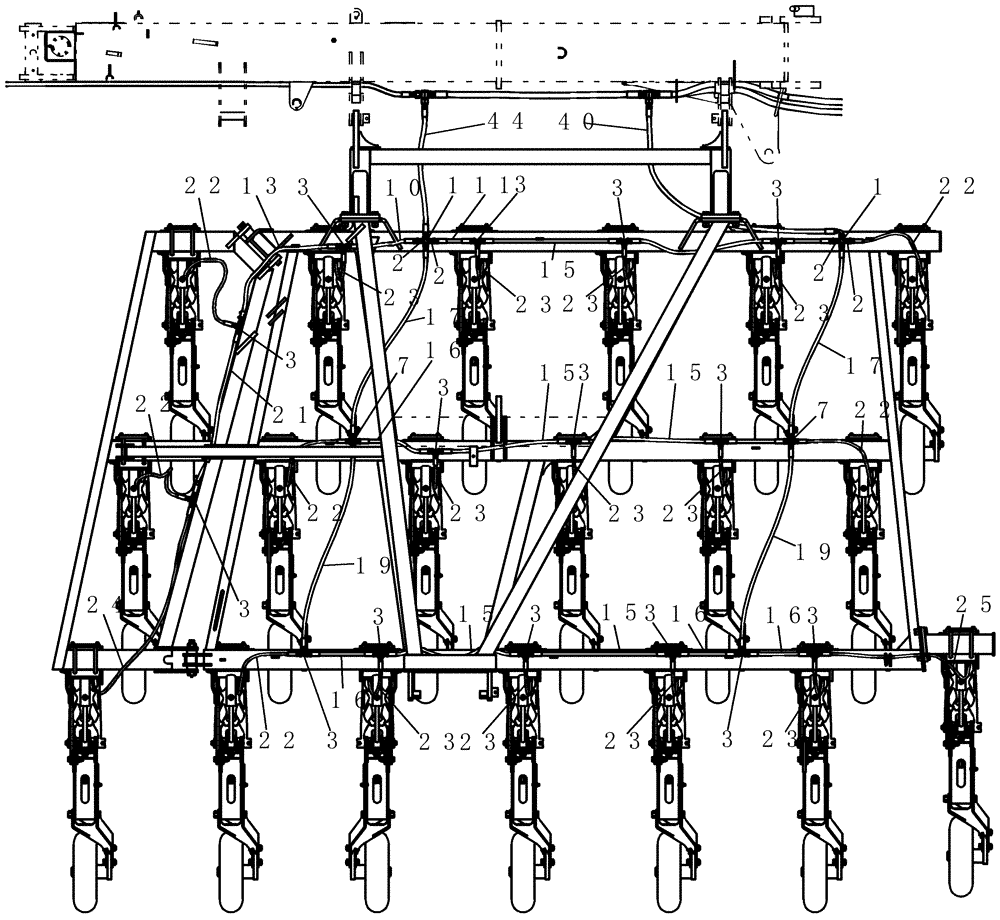 Схема запчастей Case IH 800 - (35.900.32) - HYDRAULICS - 60 10" INNER WING TRIP LOWER CCT (35) - HYDRAULIC SYSTEMS