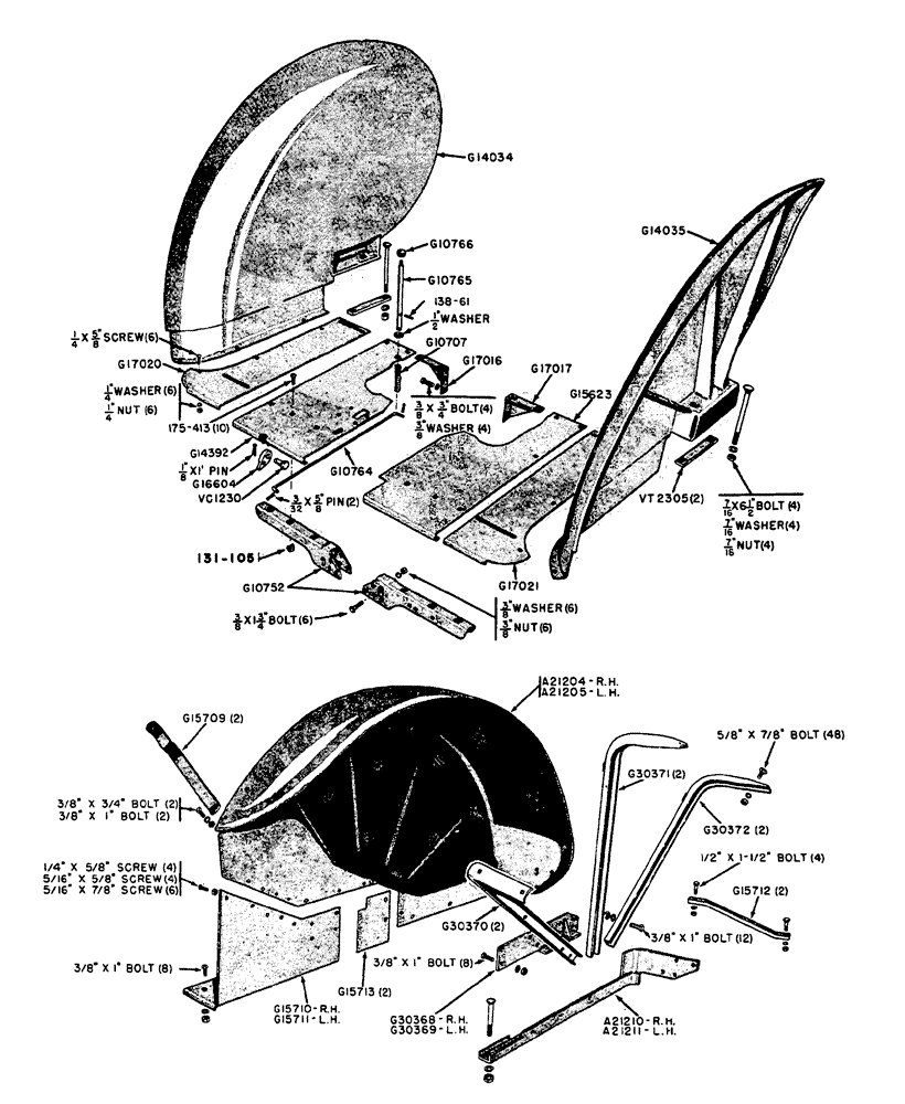 Схема запчастей Case IH 630 - (130) - STEP PLATES AND FENDERS (09) - CHASSIS