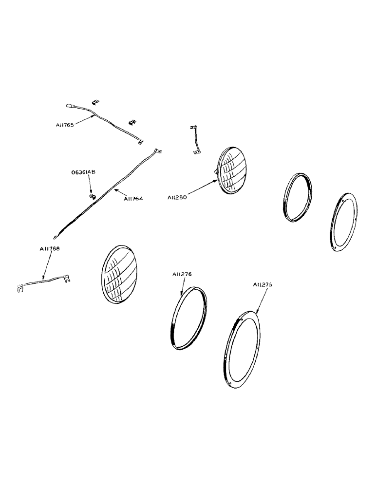 Схема запчастей Case IH 900 - (066) - FRONT TRACTOR LAMP (04) - ELECTRICAL SYSTEMS