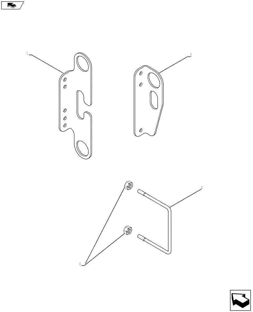 Схема запчастей Case IH 930 - (88.100.07) - AA ROUTING MOUNTS (88) - ACCESSORIES