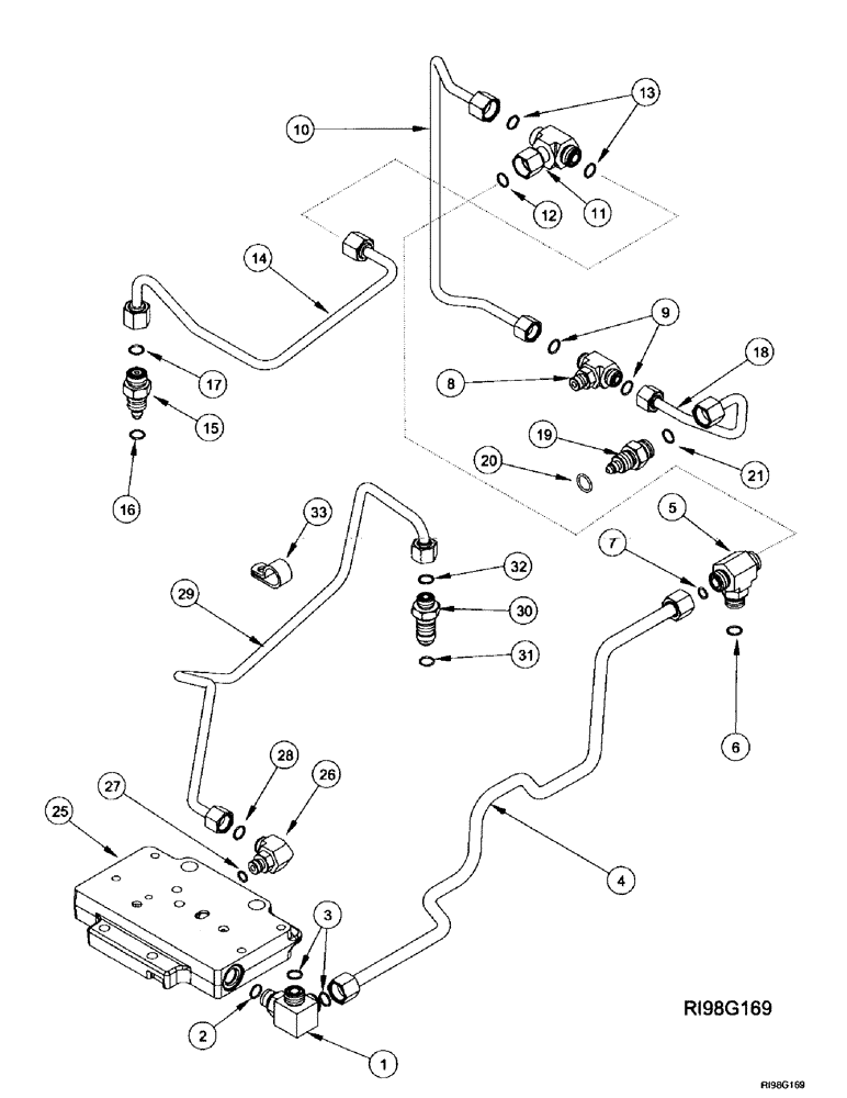 Схема запчастей Case IH MX220 - (8-020) - HYDRAULIC SYSTEM, CREEP SPEED (08) - HYDRAULICS