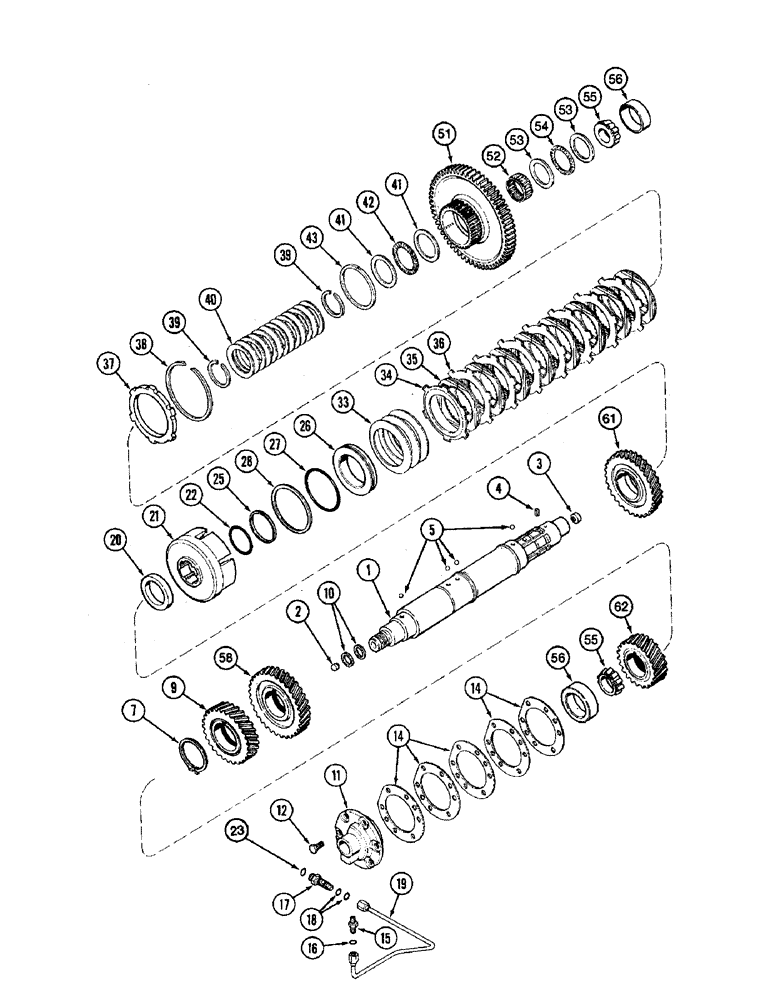 Схема запчастей Case IH 8920 - (6-012) - TRANSMISSION SPEED, COUNTERSHAFT WITH CREEPER (06) - POWER TRAIN