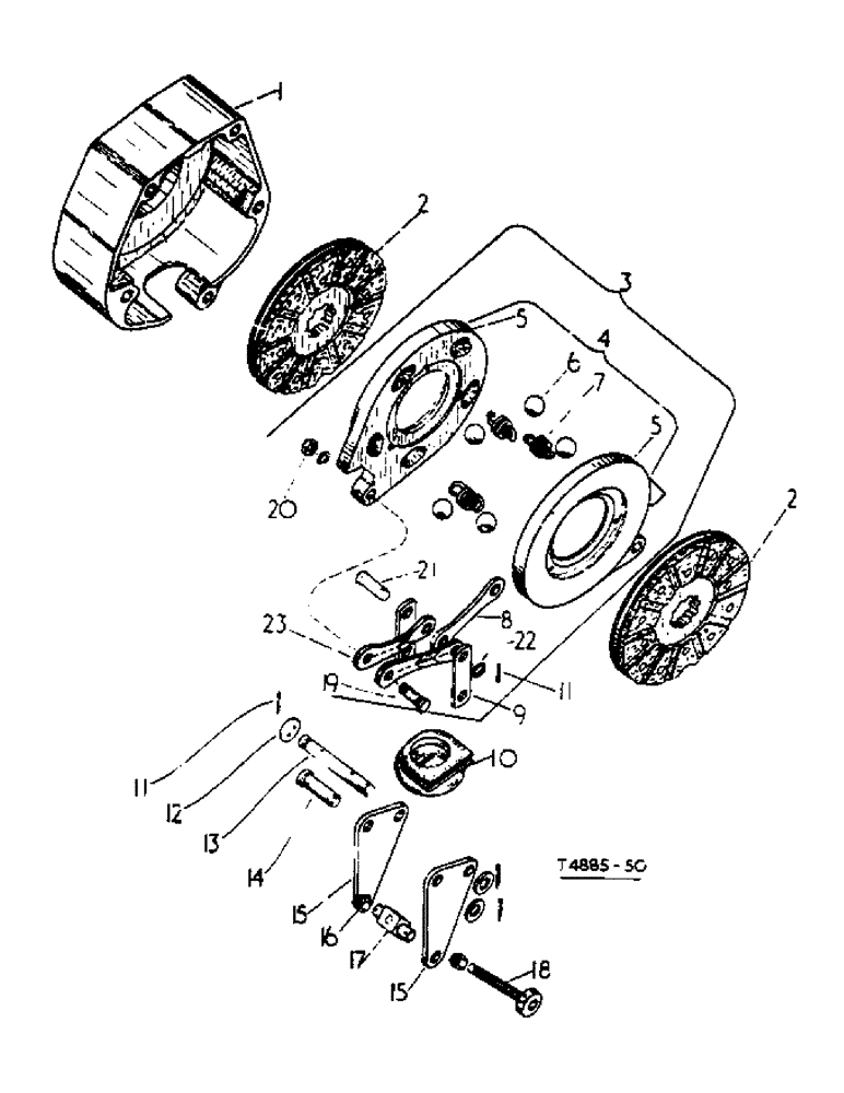 Схема запчастей Case IH 276 - (4-35) - DISC BRAKES 276/2069 UP (07) - BRAKES