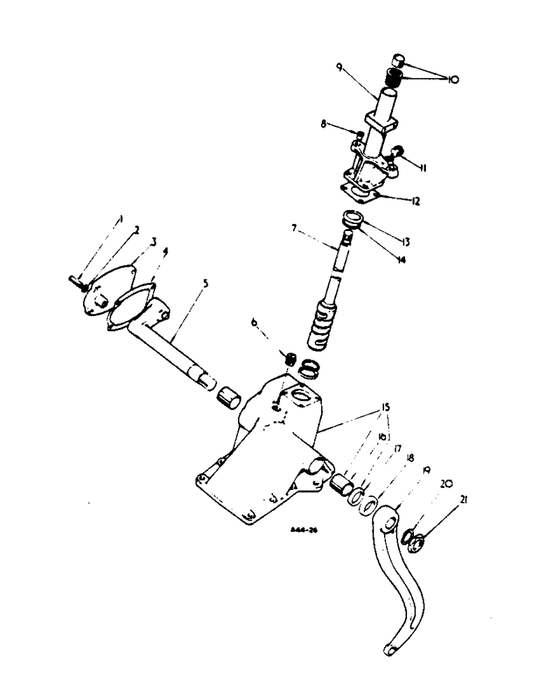 Схема запчастей Case IH 364 - (4-16) - CHASSIS, STEERING GEAR (12) - CHASSIS