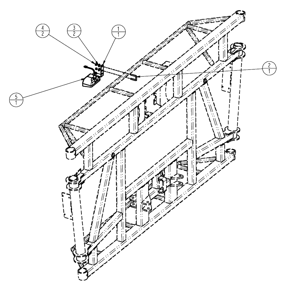 Схема запчастей Case IH SPX4410 - (08-025) - LIGHT GROUP, CENTER SECTION (09) - BOOMS