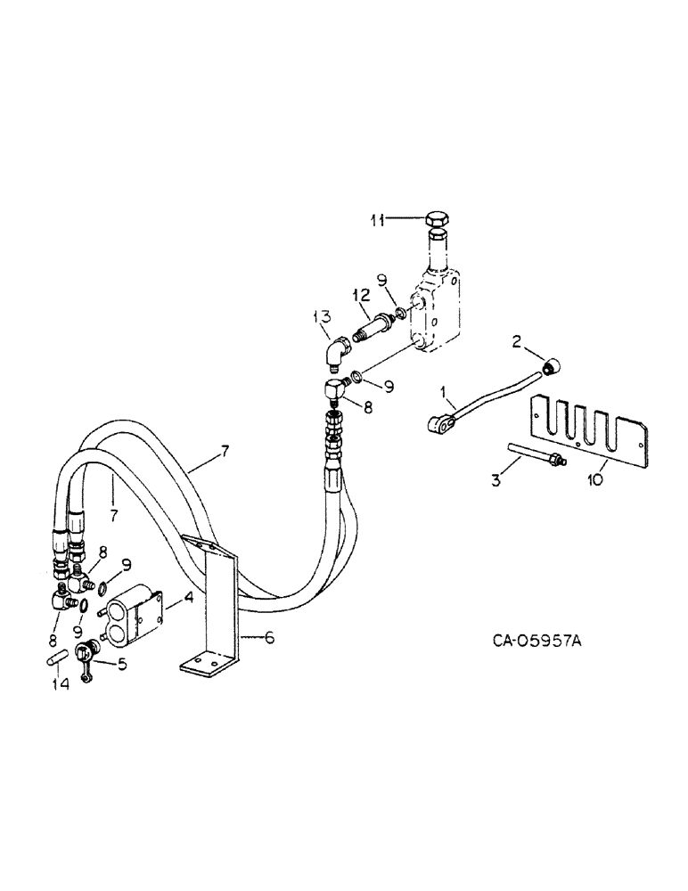 Схема запчастей Case IH 4386 - (10-38) - HYDRAULICS, FOURTH VALVE AND CONNECTIONS, FOR FOUR AUXILIARY VALVES, 4386 TRACTORS (07) - HYDRAULICS