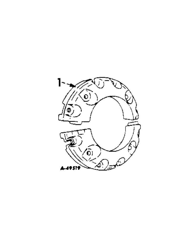 Схема запчастей Case IH 2400 - (15-05[1]) - WHEELS AND TRACTION, REAR WHEEL WEIGHTS Wheels & Traction