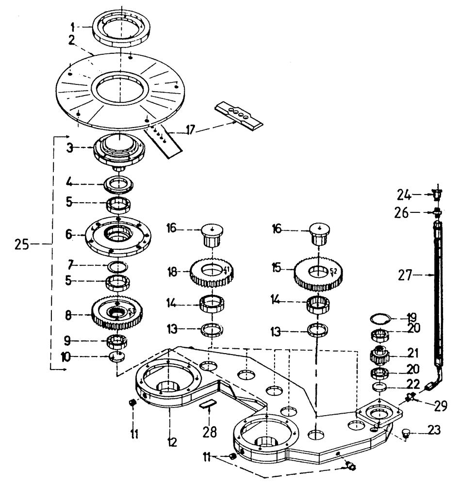 Схема запчастей Case IH 7700 - (A02[06]) - BASECUTTER GEARBOX Mainframe & Functioning Components