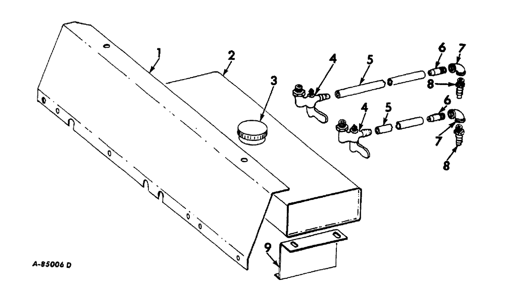 Схема запчастей Case IH 616 - (R-22) - PICKER DRUM, OIL FLUSH TANK, STEEL, 616 000808 AND BELOW Picker Drum