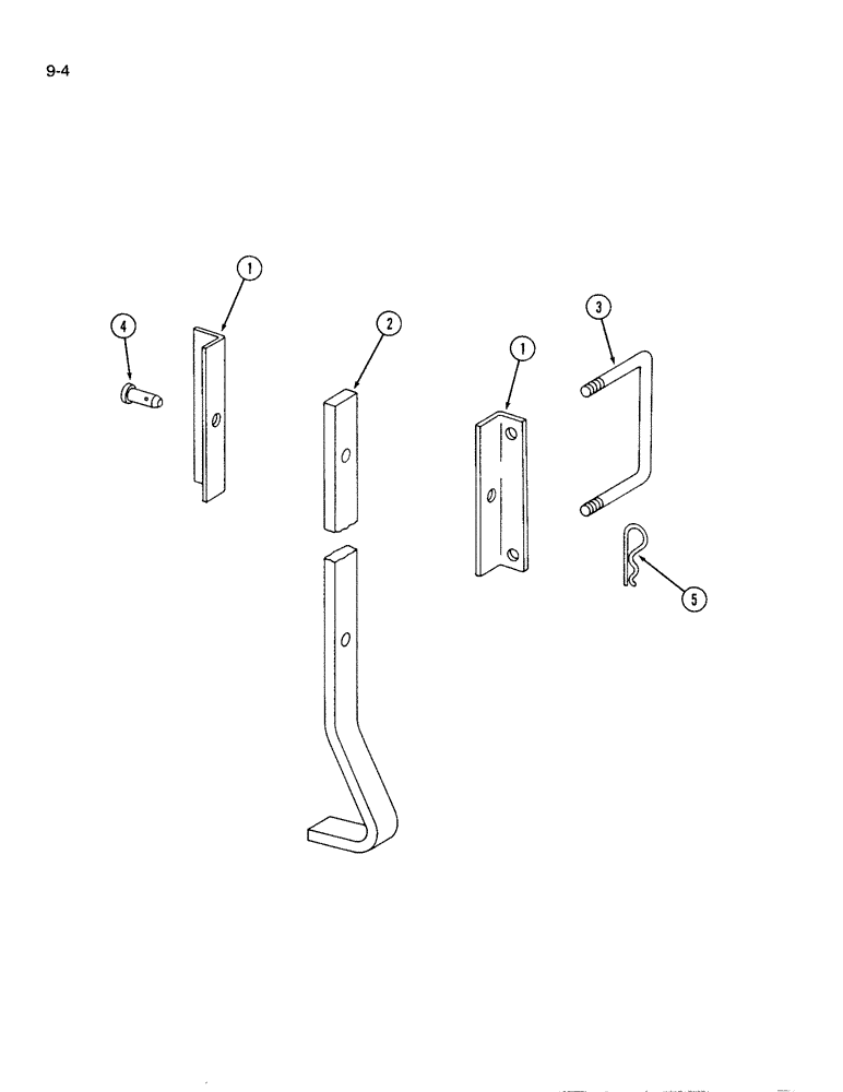 Схема запчастей Case IH 146 - (9-04) - SUPPORT STAND, 4 AND 6 ROW CULTIVATORS 