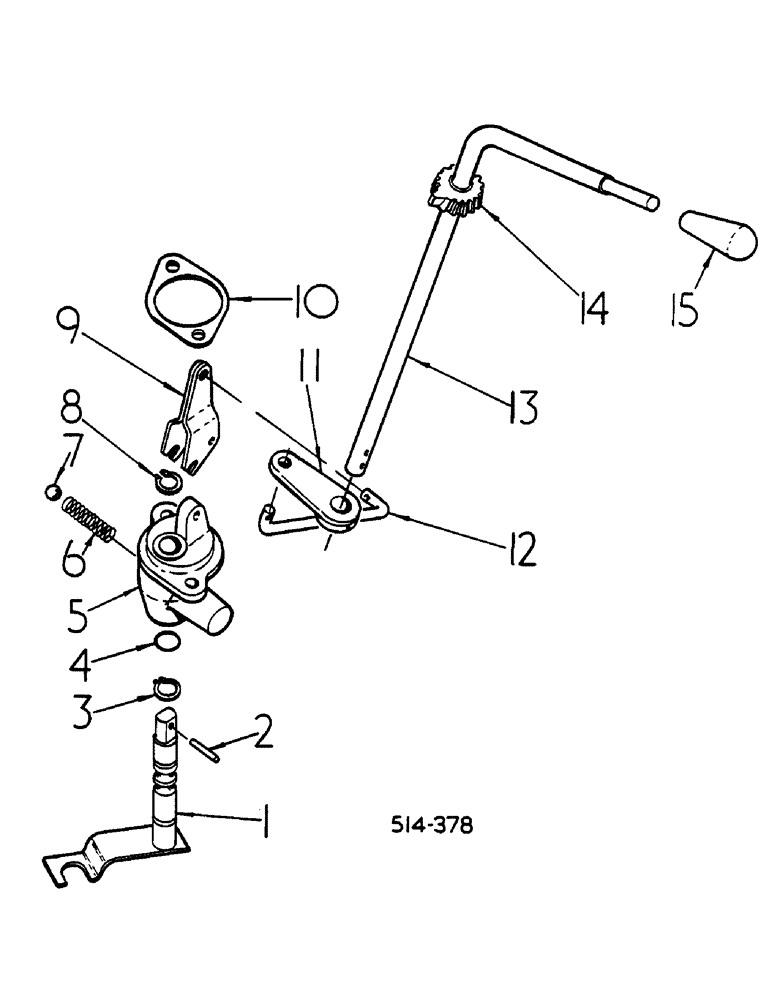 Схема запчастей Case IH 485 - (00G06) - TORQUE AMPLIFIER LEVER AND CONNECTIONS (04) - Drive Train