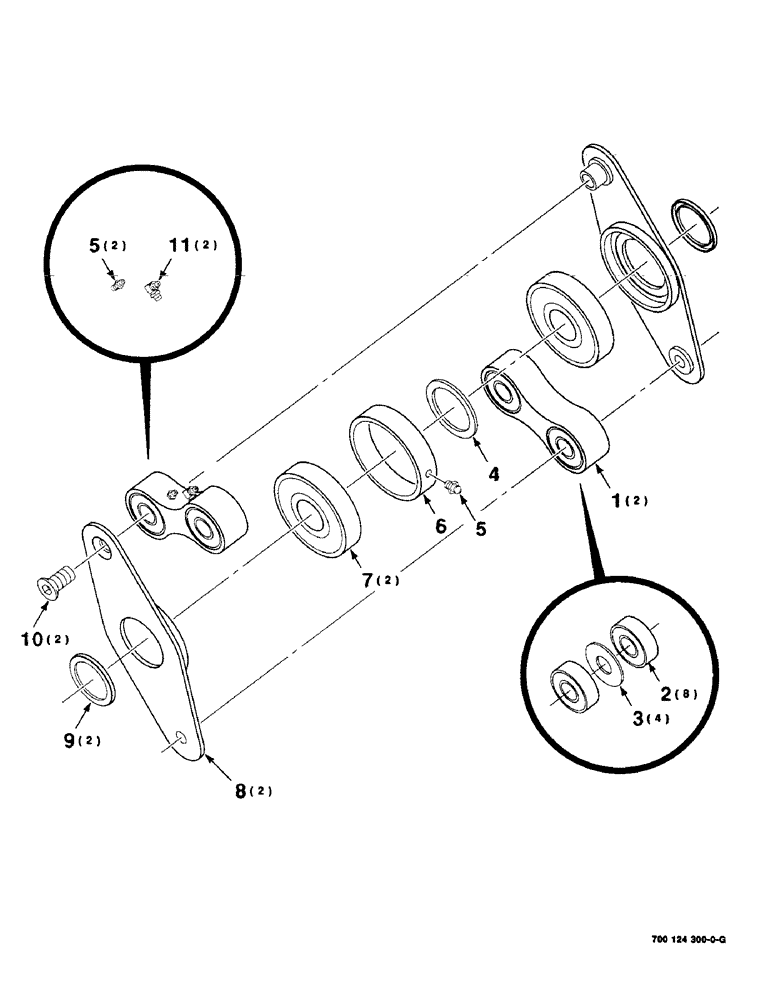 Схема запчастей Case IH 8380 - (3-14) - SWAYBAR LINK ASSEMBLY, SERIAL NUMBER CFH0010163 AND LATER (09) - CHASSIS