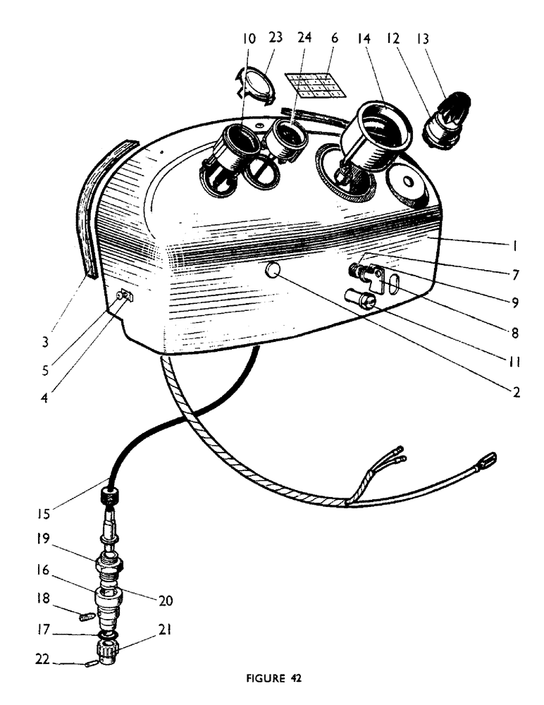 Схема запчастей Case IH 880UE - (62) - INSTRUMENTS AND PANEL Engine Controls & Instruments