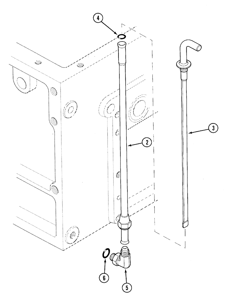 Схема запчастей Case IH C80 - (06-13) - REAR FRAME OIL LEVEL GAUGE (06) - POWER TRAIN