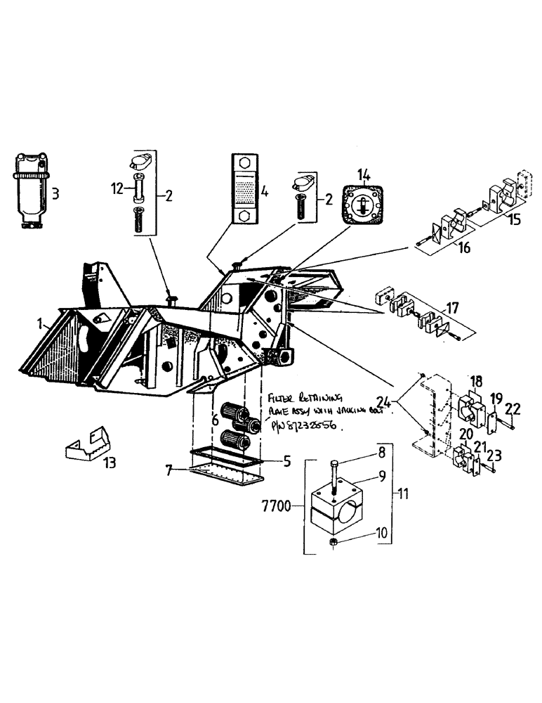 Схема запчастей Case IH 7700 - (A01-01) - MAINFRAME, CHASSIS (Mar 28 2005 9:21PM) Mainframe & Functioning Components
