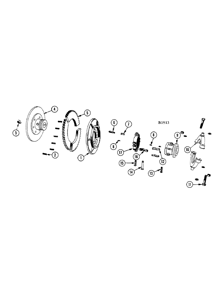 Схема запчастей Case IH 1010 - (082[A]) - CLUTCH (60) - PRODUCT FEEDING