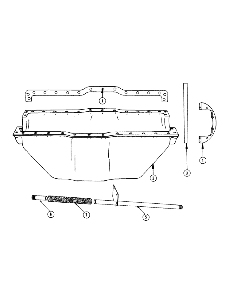 Схема запчастей Case IH 1010 - (322) - MODEL GO 298 ENGINE, OIL PAN (10) - ENGINE