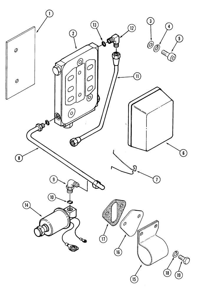Схема запчастей Case IH 1835C - (3-16) - FUEL PUMP AND FILTER, TMD-20 DIESEL ENGINE (03) - FUEL SYSTEM