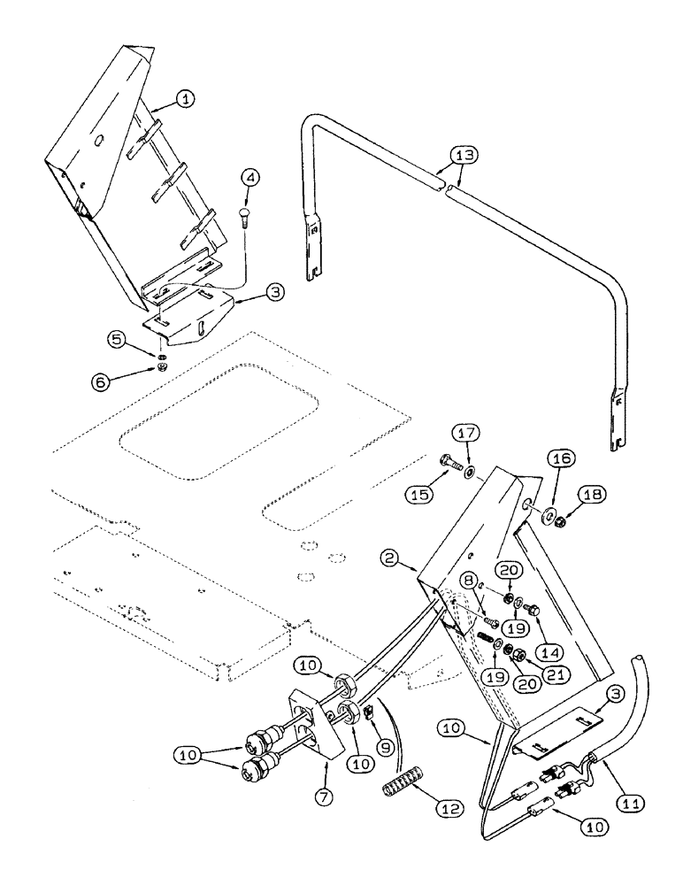 Схема запчастей Case IH 8940 - (8-028) - REMOTE HITCH CONTROLS, HITCH RAISE AND LOWER (08) - HYDRAULICS
