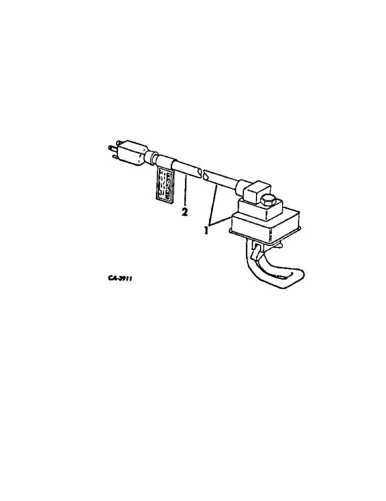 Схема запчастей Case IH HYDRO 186 - (12-08[A]) - POWER, CRANKCASE WATER HEATER Power