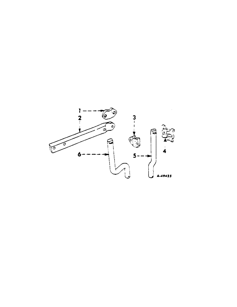 Схема запчастей Case IH 411 - (V-07[B]) - COLTER SHANKS AND CLAMPS, FOR 3 FURROW PLOW WITH HINGED COUPLING BEAM 