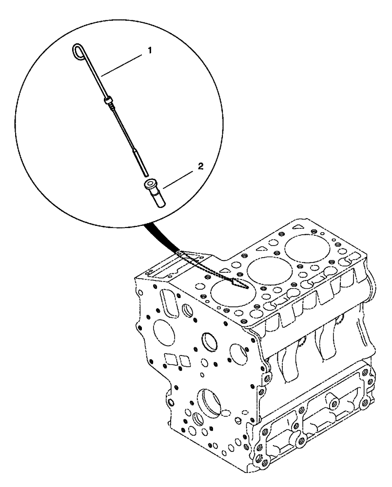 Схема запчастей Case IH SCOUT XL - (10.102.02) - DIPSTICK AND GUIDE - DIESEL ENGINE (10) - ENGINE