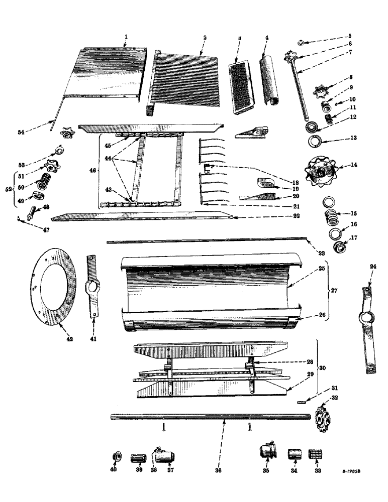Схема запчастей Case IH 2-PR - (064) - HUSK CONVEYOR AND CLEANING FAN (60) - PRODUCT FEEDING