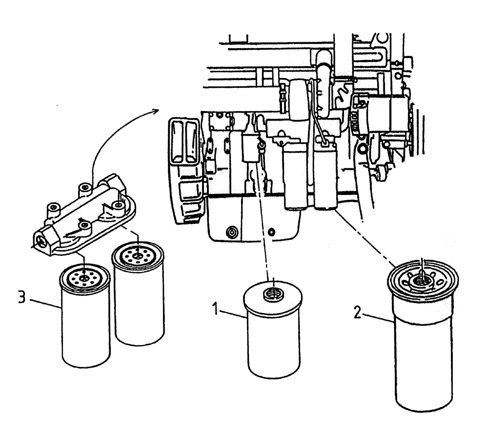 Схема запчастей Case IH 7700 - (C01-85) - FILTERS (L10) Engine & Engine Attachments