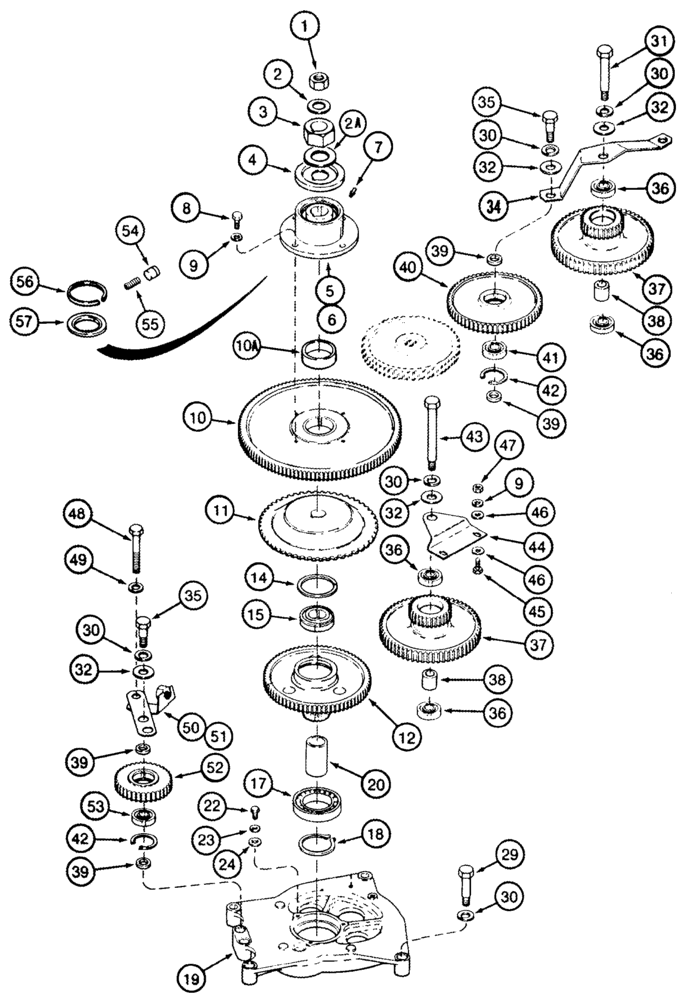 Схема запчастей Case IH 2555 - (09A-18) - DRUM ROTOR AND DRIVE CAMS (13) - PICKING SYSTEM