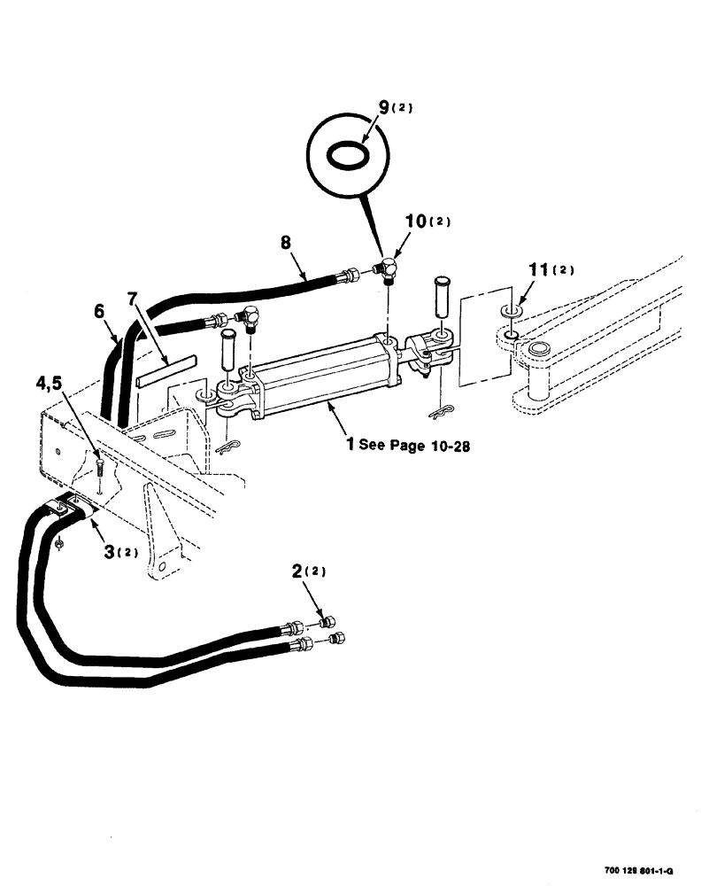 Схема запчастей Case IH 8575 - (10-026) - HYDRAULIC ASSEMBLY Accumulator