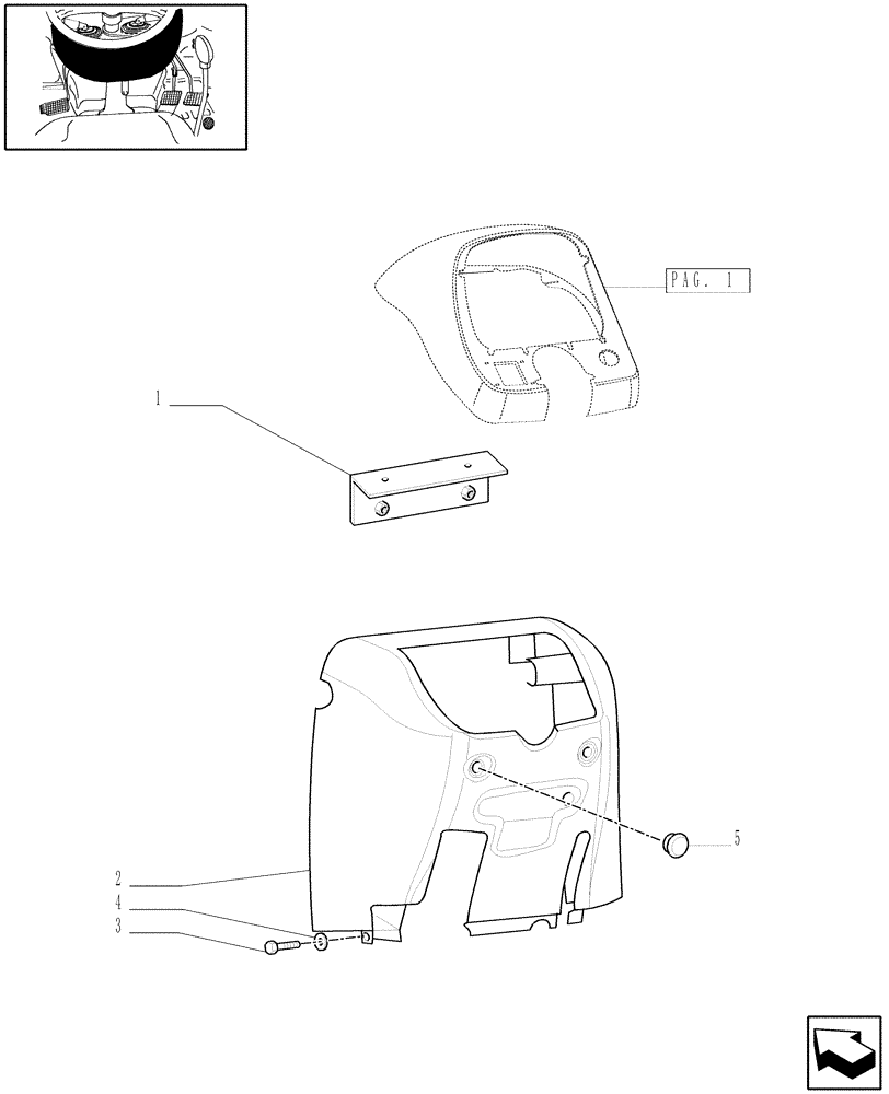 Схема запчастей Case IH JX60 - (1.92.83[02]) - FRONT CONSOLE TRIM - L/CAB - C6660 (10) - OPERATORS PLATFORM/CAB