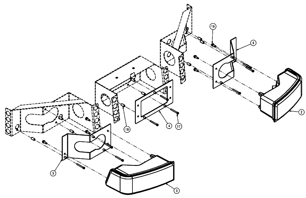 Схема запчастей Case IH FLX3510 - (08-006) - HEADLIGHT GROUP (06) - ELECTRICAL