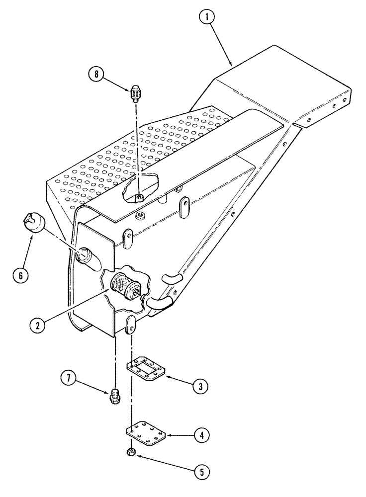 Схема запчастей Case IH STX375 - (08-20) - HYDRAULIC TANK ASSY QUADTRAC TRACTOR (08) - HYDRAULICS
