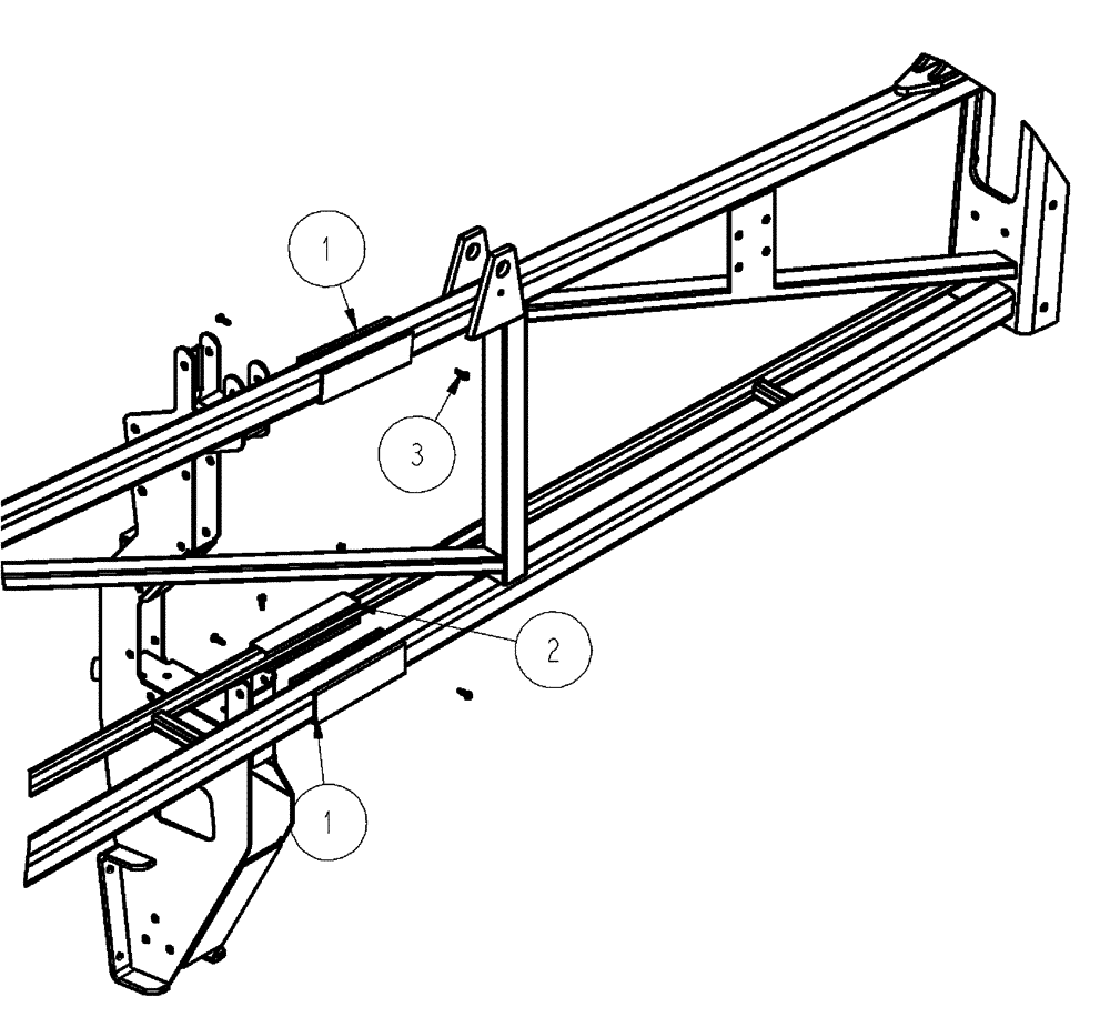 Схема запчастей Case IH SPX4410 - (08-024) - PROTECTORS, INNER BOOM (09) - BOOMS