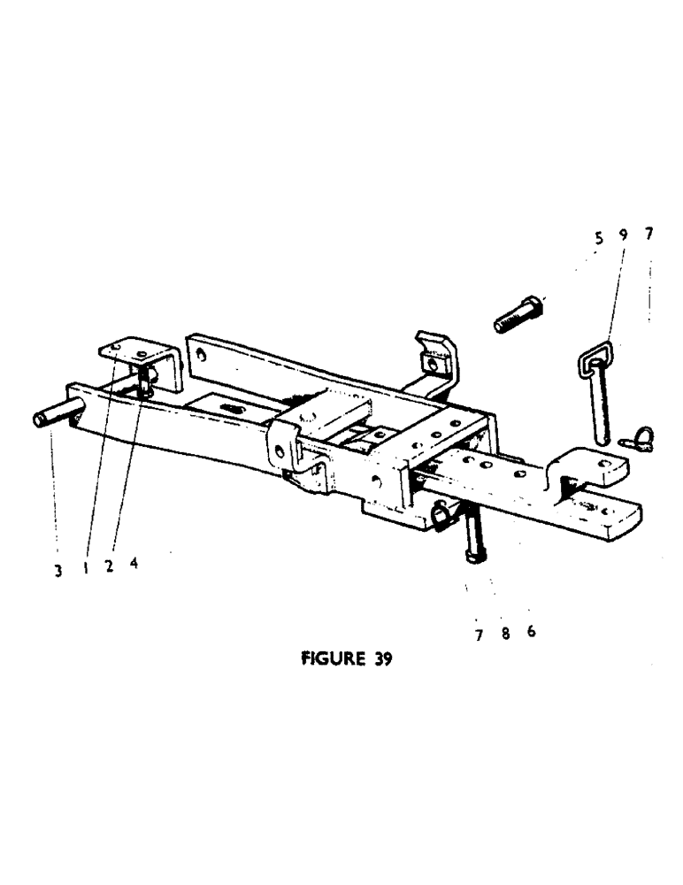Схема запчастей Case IH 880F - (58) - UNIVERSAL DRAWBAR, OPTIONAL EQUIPMENT Drawbars & Hitches