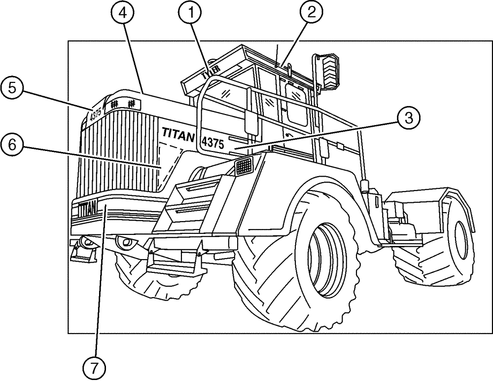Схема запчастей Case IH 4375 - (09-001[01]) - EXTERIOR DECALS (13) - DECALS