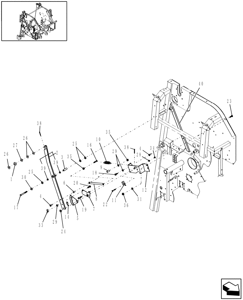 Схема запчастей Case IH RBX552 - (15.07) - ELECTRIC TWINE WRAP, TRIP (15) - KNOTTER /WRAPPER
