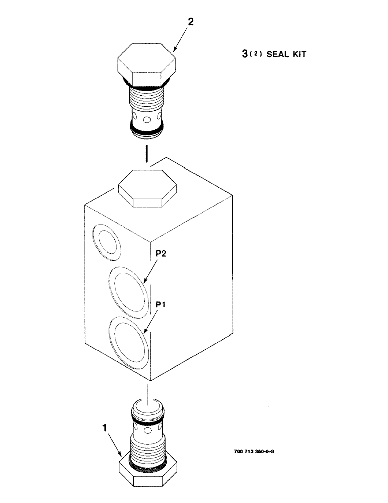 Схема запчастей Case IH 8850 - (08-06) - HYDRAULIC VALVE ASSEMBLY, LEFT HEADER DRIVE, 700713360 HYDRAULIC VALVE COMPLETE (08) - HYDRAULICS